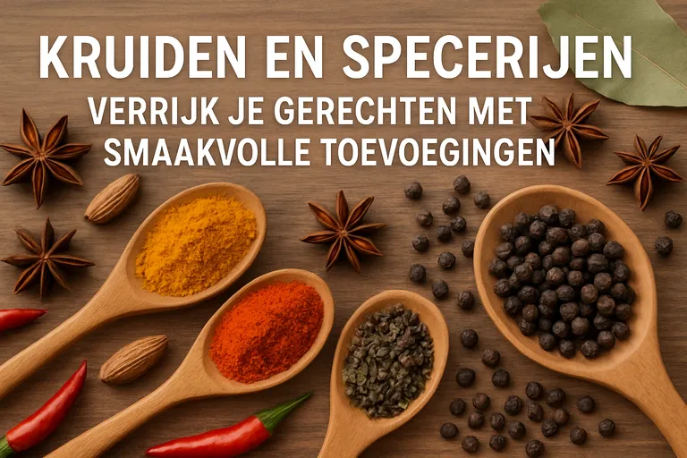 Kruiden en specerijen: verrijk je gerechten met smaakvolle toevoegingen