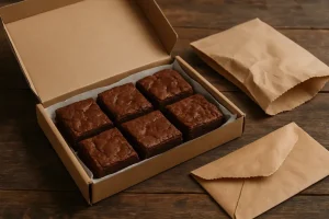 Brownies die door de brievenbus passen: een heerlijke ervaring voor elke gelegenheid